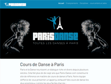 Tablet Screenshot of paris-danse.com
